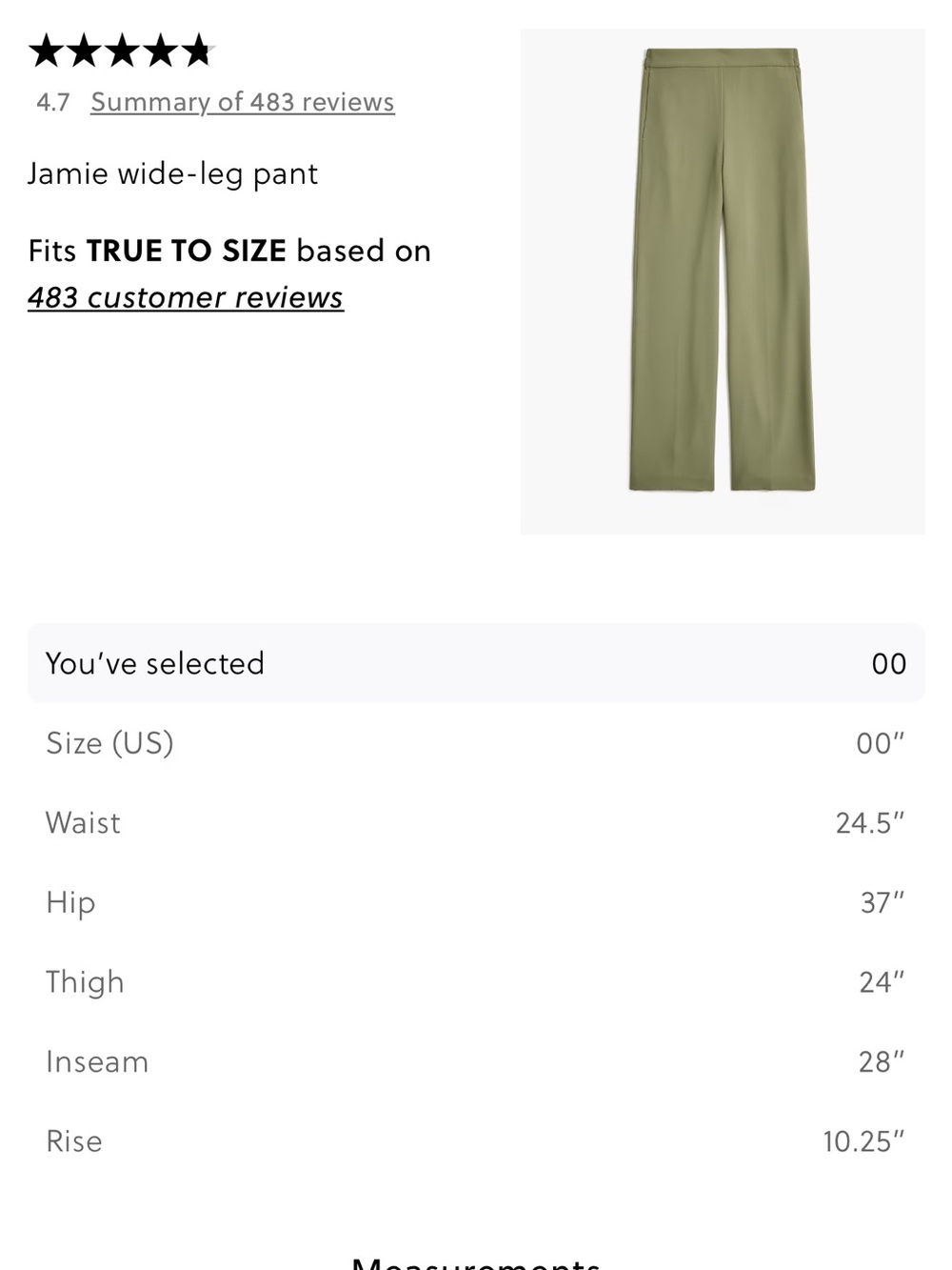 J. Crew Factory Jamie wide-leg pant pull on pants - General Surplus - Picture 9 of 9